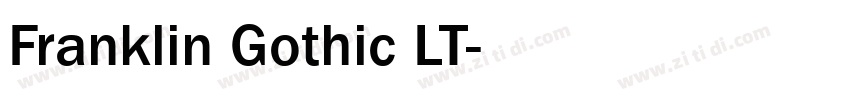 Franklin Gothic LT字体转换